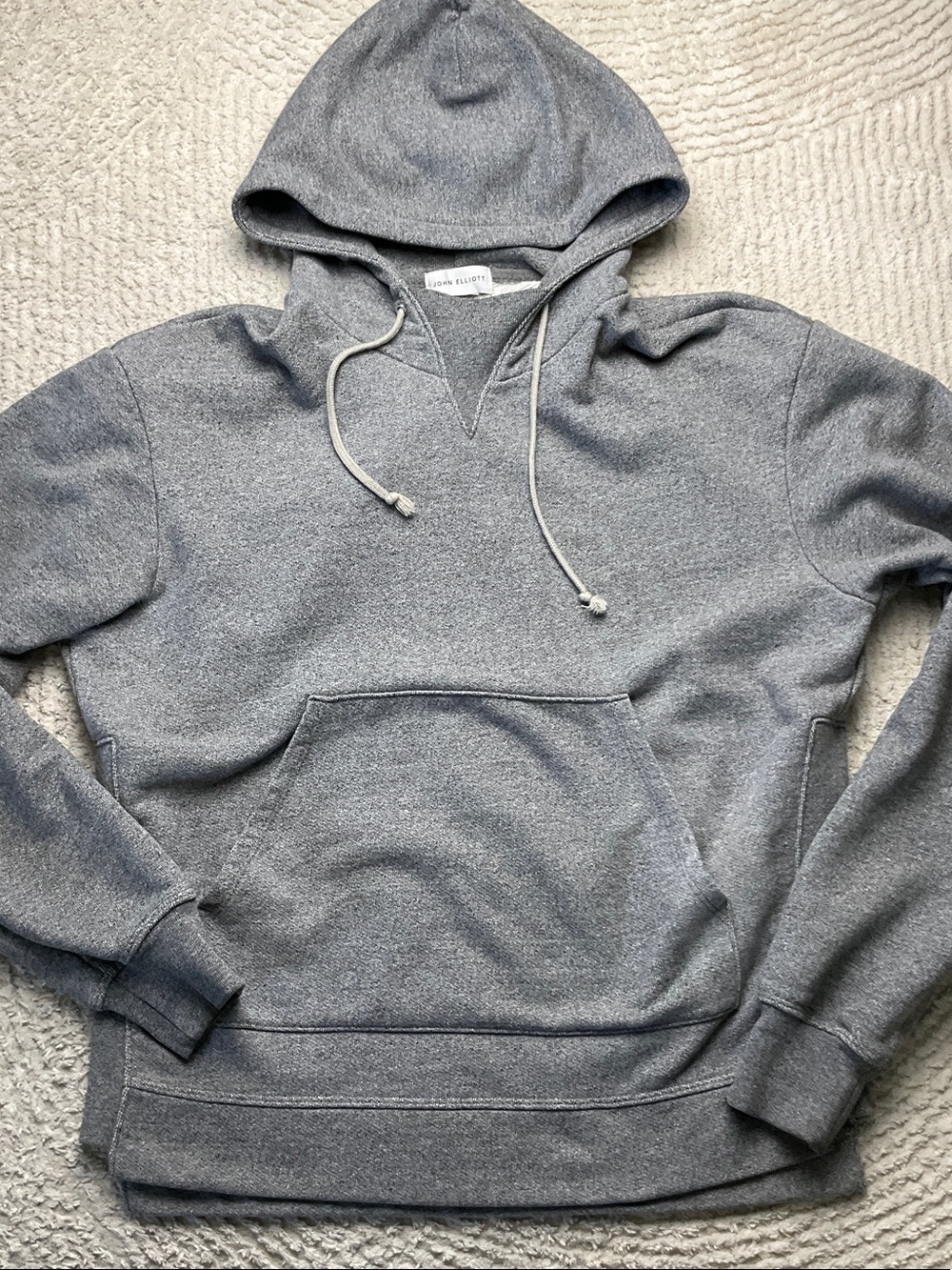 John Elliott Heather Gray Pullover Hoodie Size 1